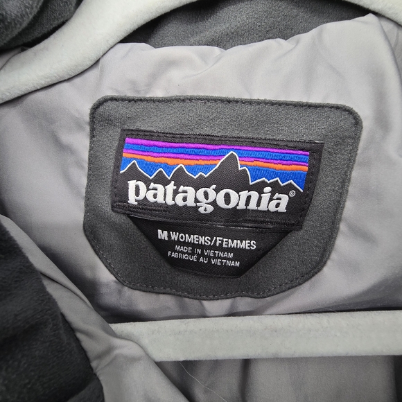 Patagonia radalie Women's grey Quilted midi leghnth puffer parka Jacket Medium - Picture 3 of 8